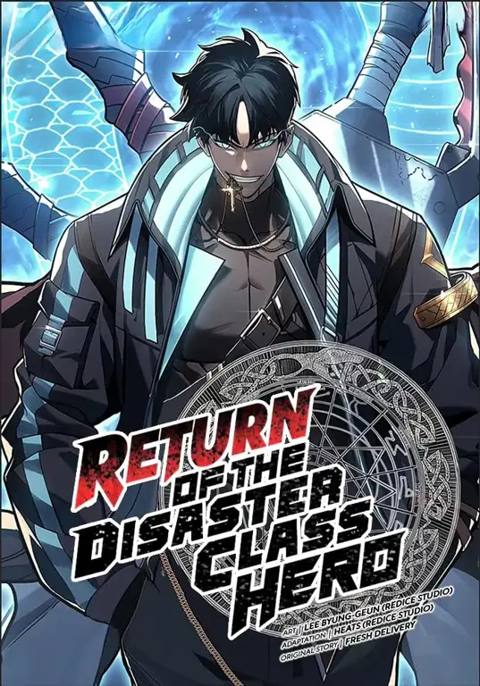 Ilustrasi karakter-karakter kuat di Return of the Disaster-Class Hero