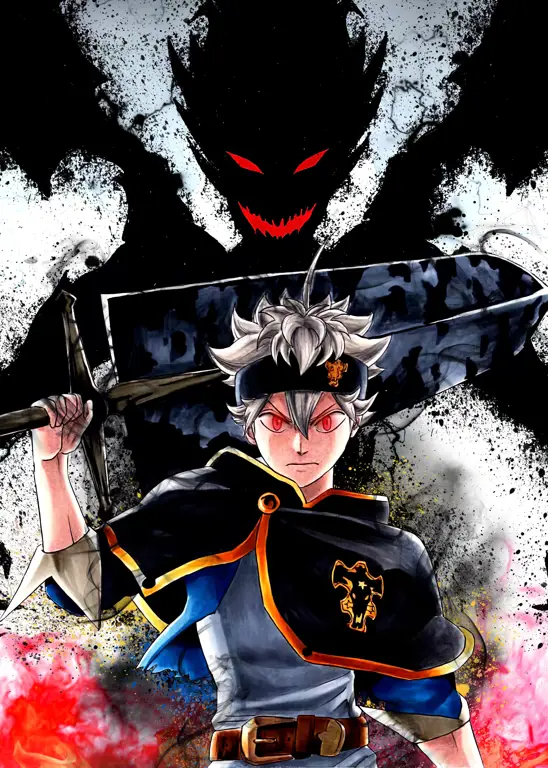 Para karakter Black Clover dalam sebuah adegan pertempuran