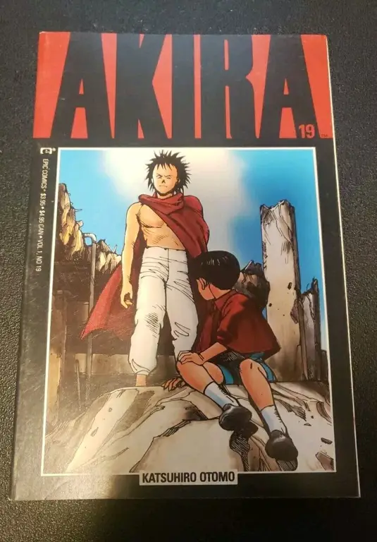 Gambar Tetsuo yang menunjukkan kekuatan psikisnya