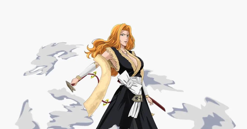 Ilustrasi Rangiku Matsumoto dalam anime Bleach