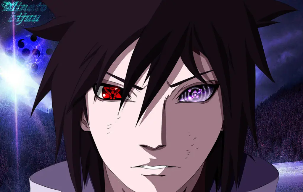 Sasuke dengan mata Rinnegan