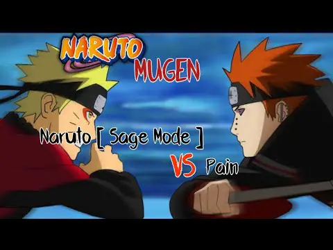 Naruto dalam mode Sage melawan Pain