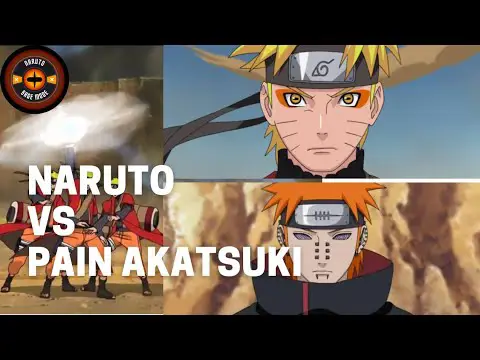 Naruto dalam Sage Mode melawan Pain