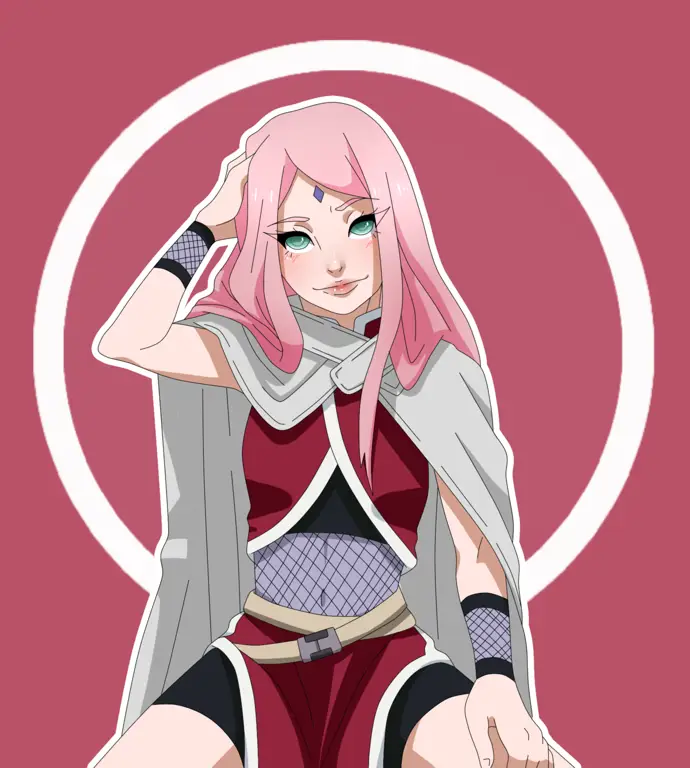 Adegan Sakura Haruno menunjukkan kekuatannya