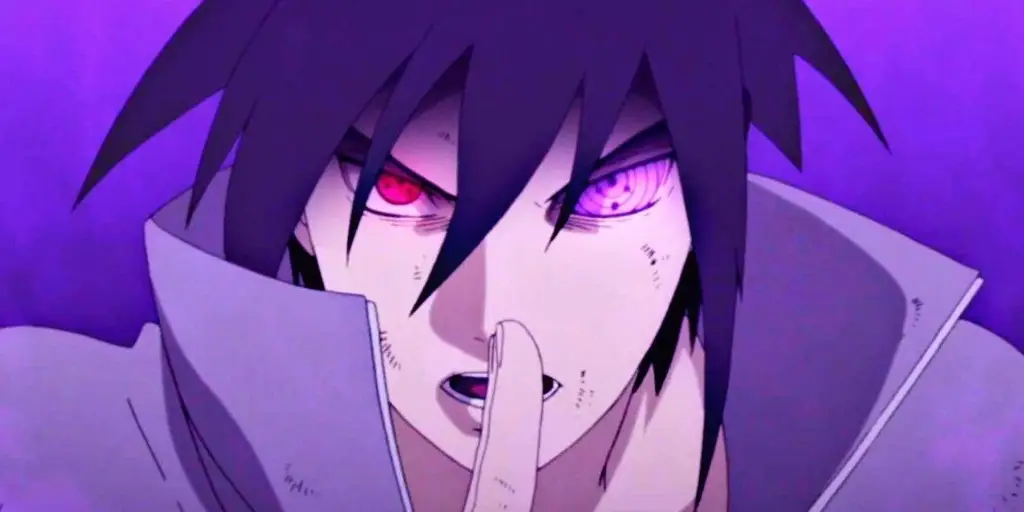 Gambar Sasuke dengan Rinnegan