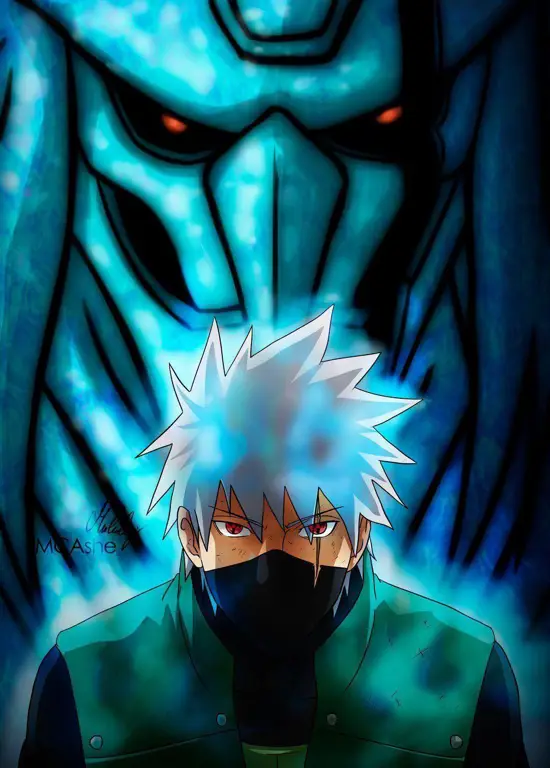 Kakashi Hatake dengan Sharingan-nya