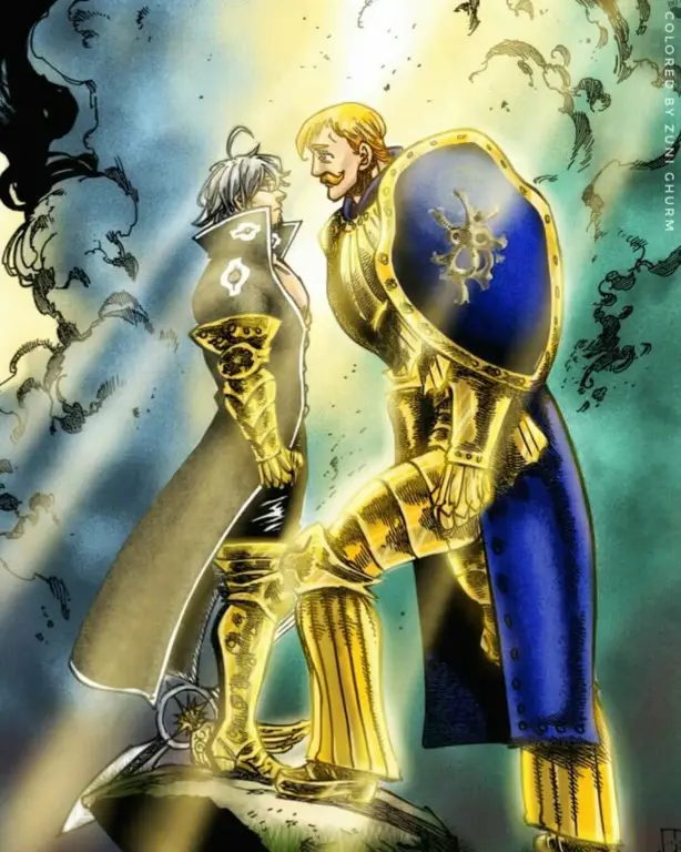 Gambar Escanor dari anime The Seven Deadly Sins