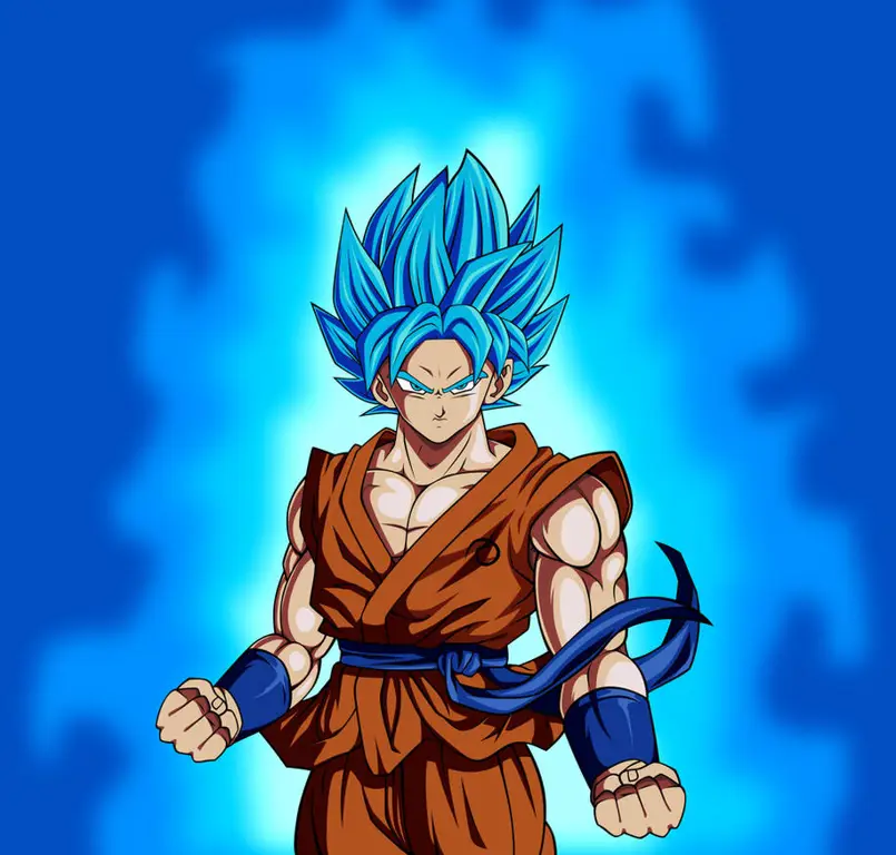 Goku dalam wujud Super Saiyan Blue