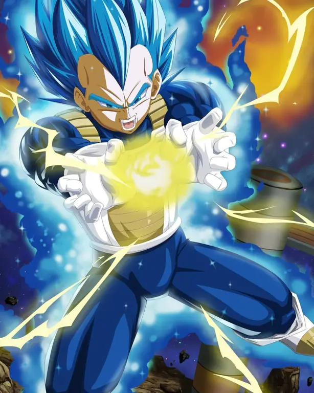 Vegeta dalam mode Super Saiyan Blue