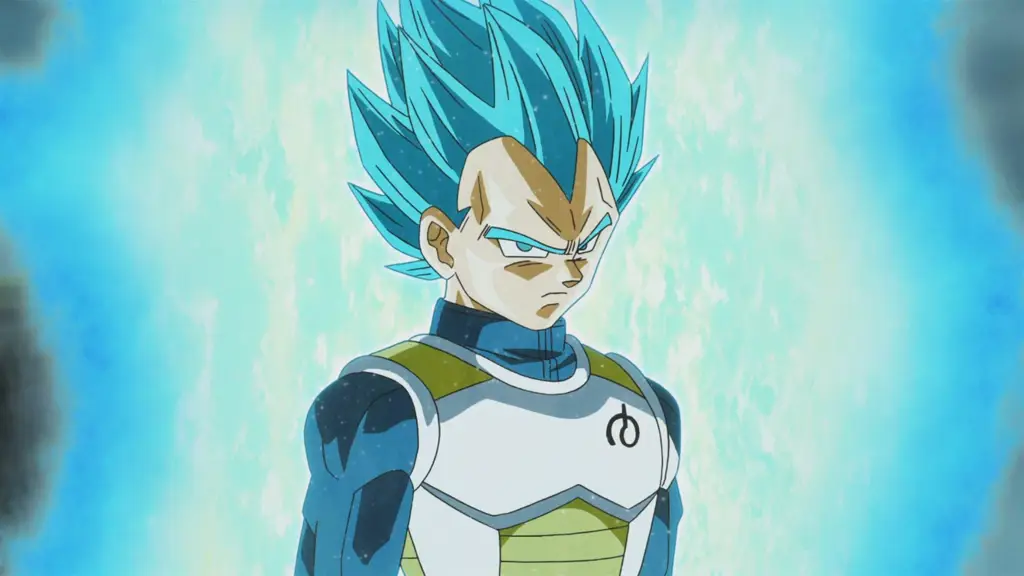 Vegeta dalam wujud Super Saiyan Blue