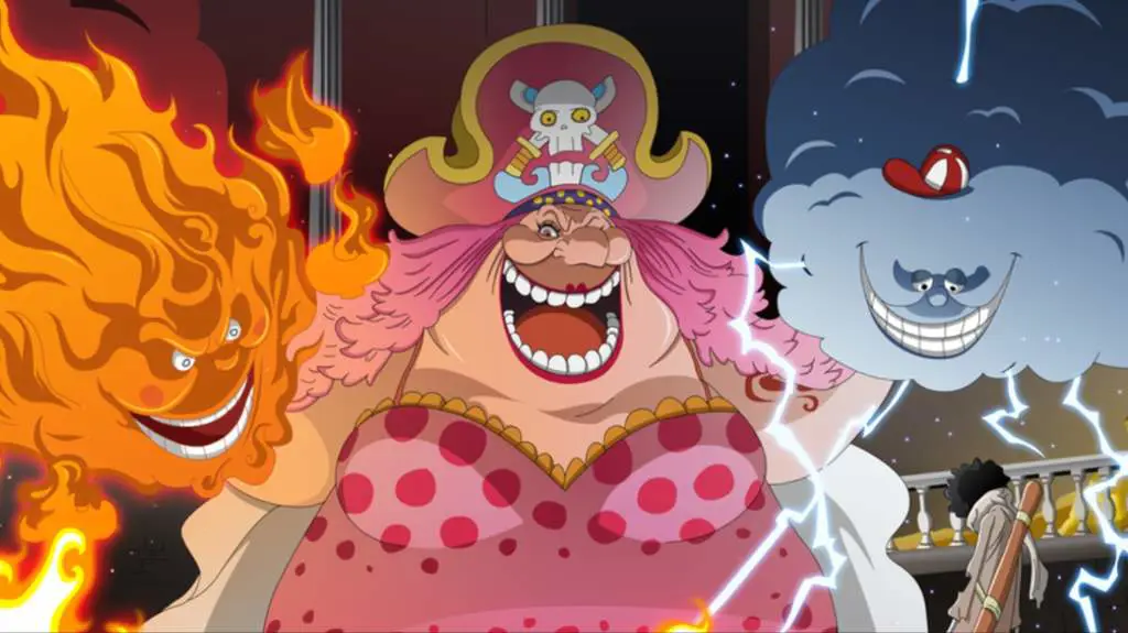 Gambar yang menunjukkan kelemahan Big Mom