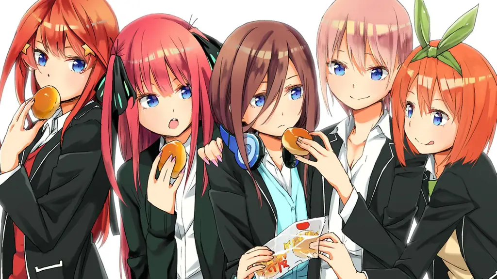 Karakter-karakter utama Gotoubun no Hanayome