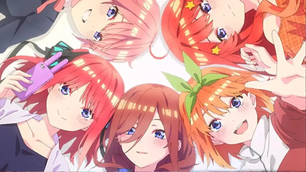 Gambar para karakter utama Gotoubun no Hanayome