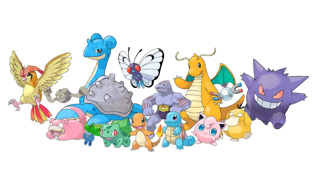 Kelompok teman-teman Satoshi Karakter-karakter Pokemon dalam satu frame