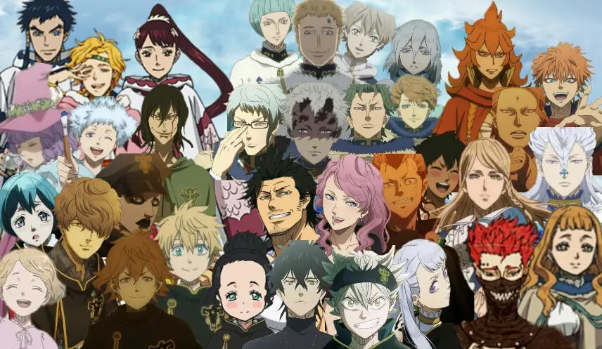 Para karakter Black Clover berkumpul bersama