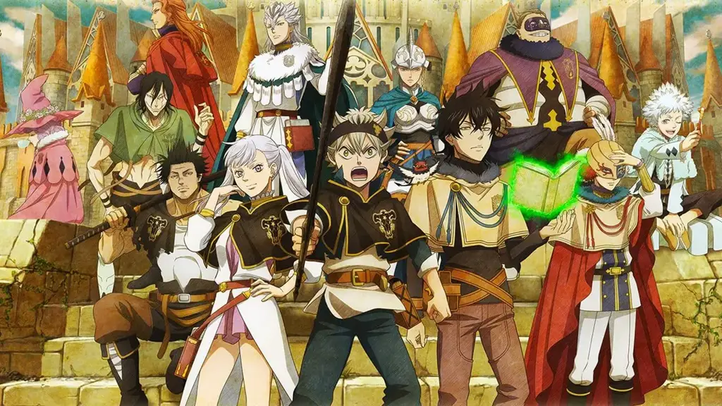 Keluarga Black Bulls yang solid Gambar kelompok karakter Black Clover