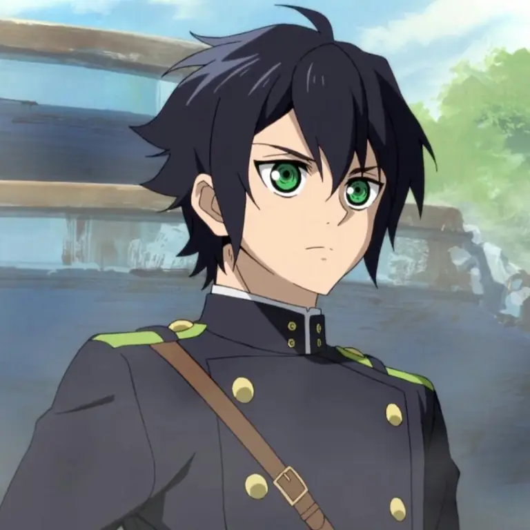 Gambar para karakter Owari no Seraph berkumpul