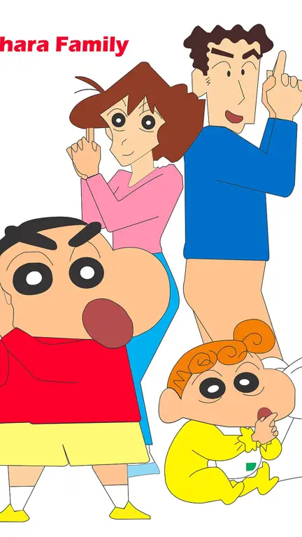 Gambar keluarga Shin Chan