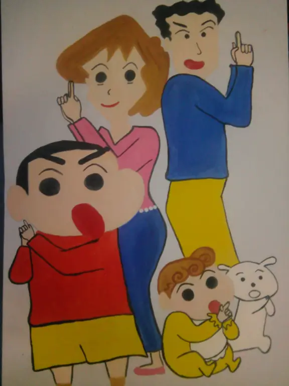 Gambar keluarga Shinchan