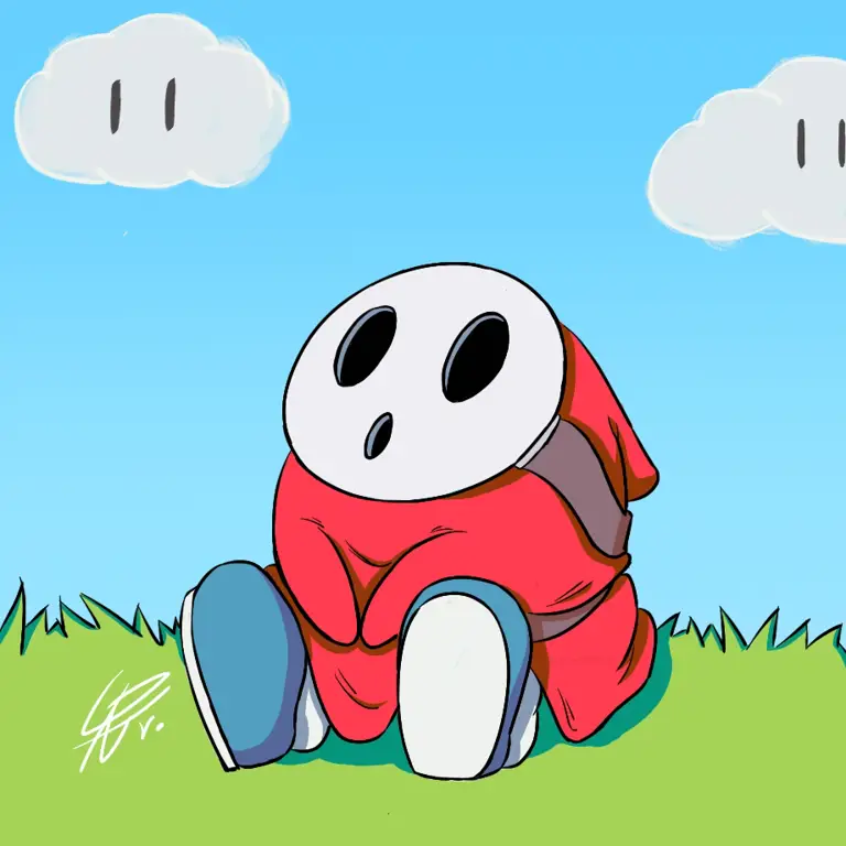 Animasi 3D Shy Guy dengan detail yang menakjubkan