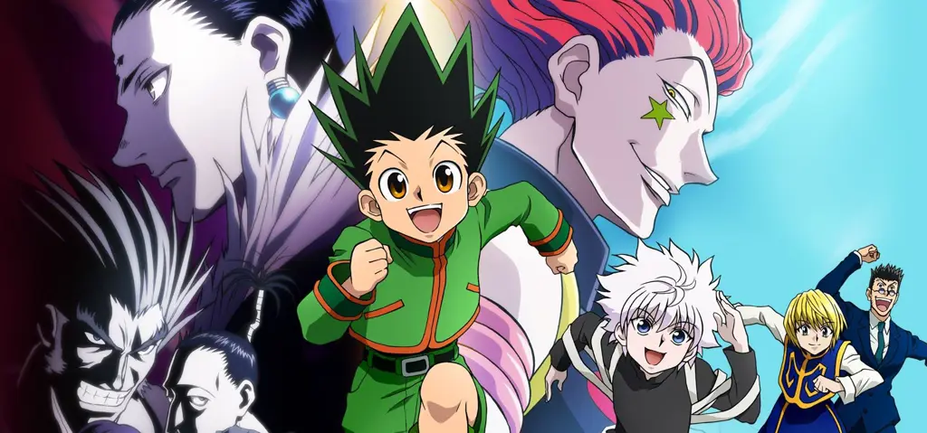 Ilustrasi berbagai kemampuan Nen dalam anime Hunter x Hunter