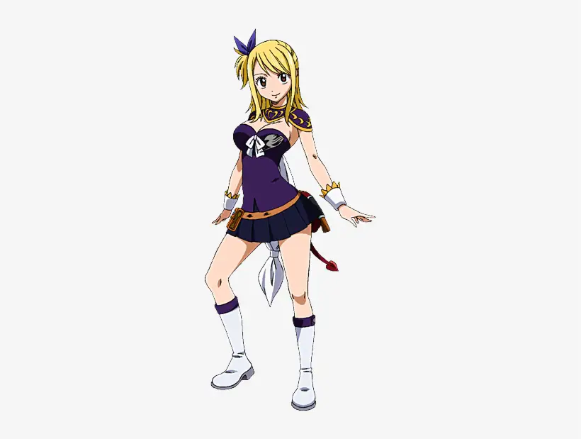 Gambar Lucy Heartfilia menggunakan sihirnya