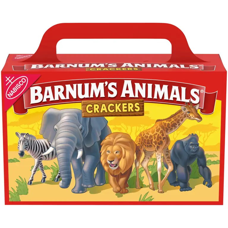 Kotak Animal Crackers dengan desain unik