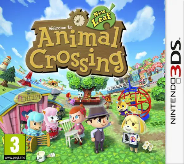 Gambar kemasan game Animal Crossing New Leaf untuk Nintendo 3DS