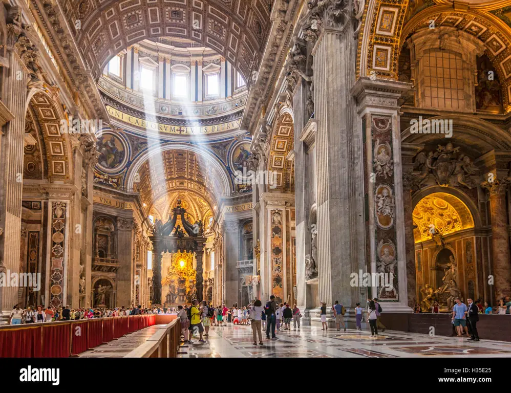 Interior Basilika Santo Petrus