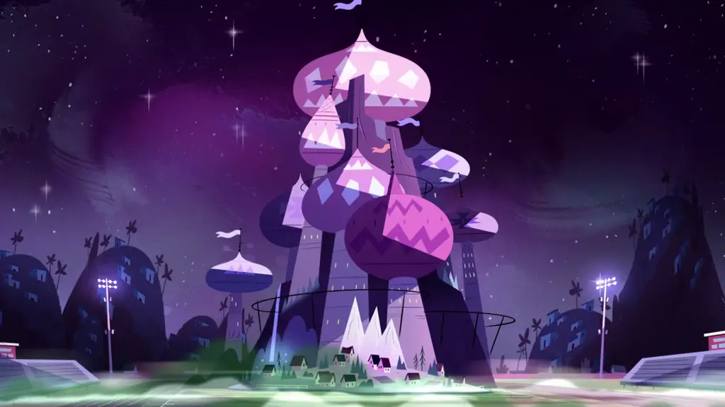 Kemegahan Kastil Mewni, tempat tinggal Star Butterfly Gambar Kastil Mewni yang megah