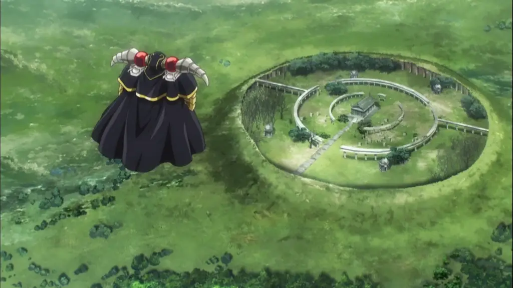 Gambar Nazarick, benteng Ainz Ooal Gown