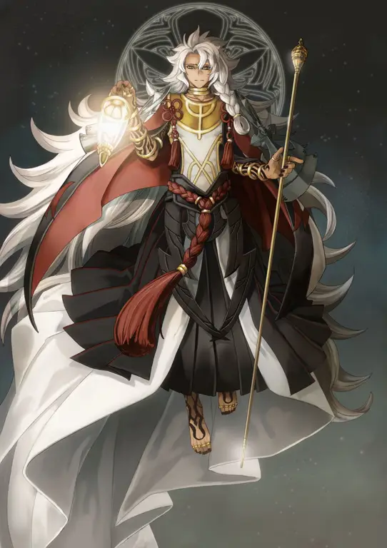 Gambar perayaan setelah mengalahkan Solomon di Fate Grand Order