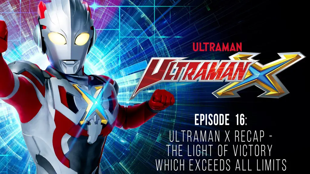 Ultraman X dan timnya merayakan kemenangan