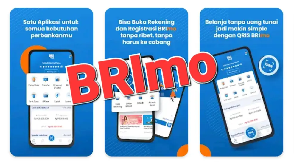 Seseorang menggunakan aplikasi BRImo