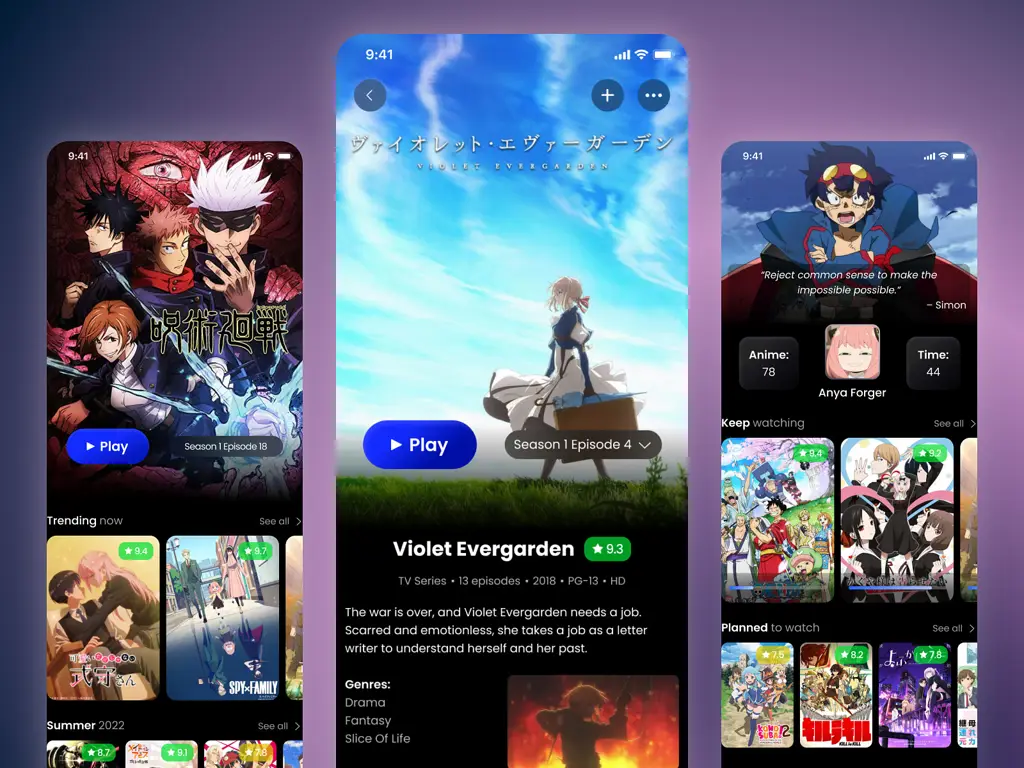 Kemudahan navigasi di Chia Anime Antarmuka streaming anime yang mudah digunakan