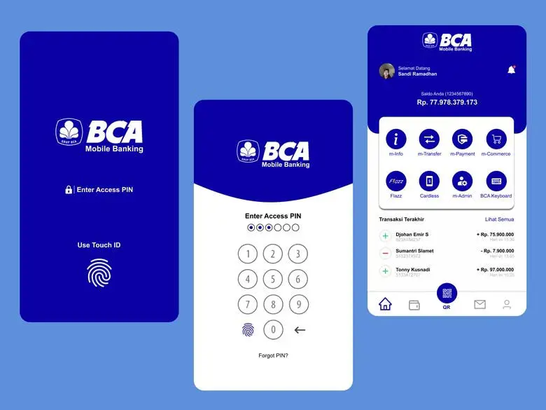 Aplikasi Mobile Banking BCA