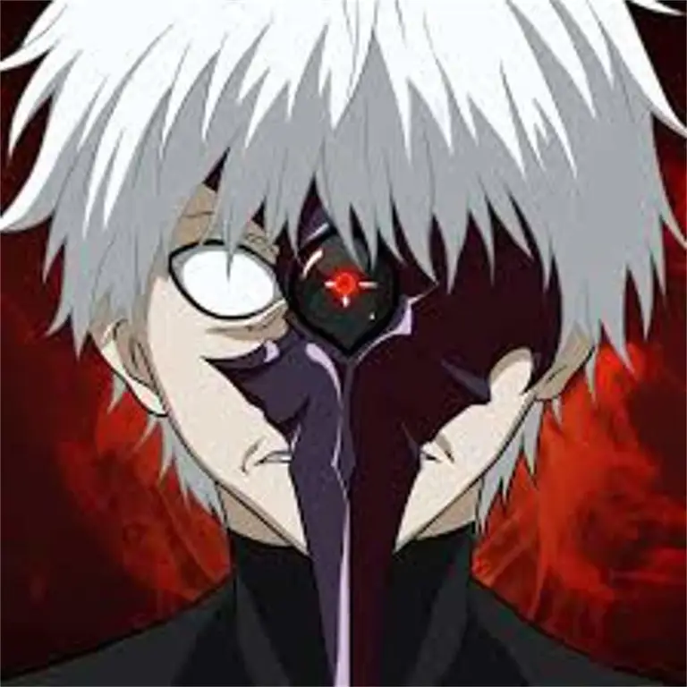 Ken Kaneki dengan topeng ghoulnya