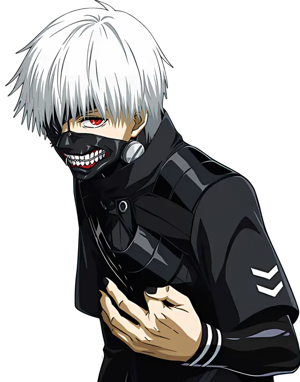 Gambar Ken Kaneki dalam Tokyo Ghoul