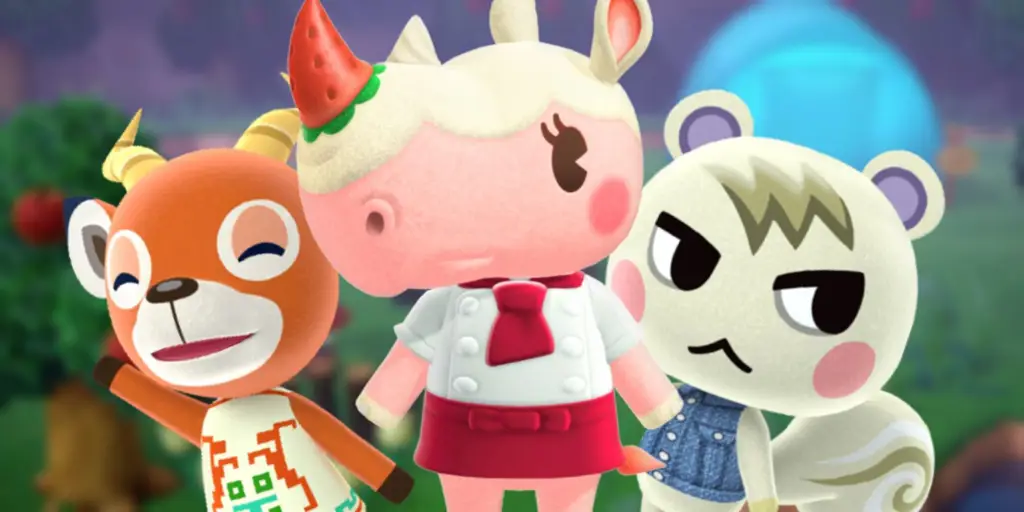 Gambar berbagai macam warga desa di Animal Crossing