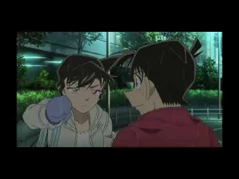 Gambar kilas balik masa kecil Shinichi dan Ran