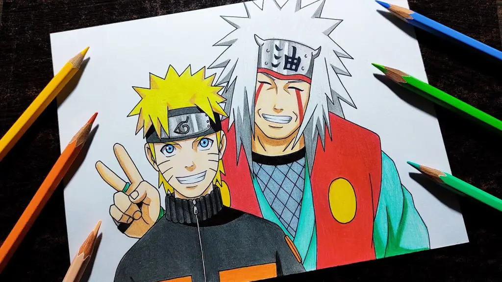 Naruto dan Jiraiya berlatih bersama