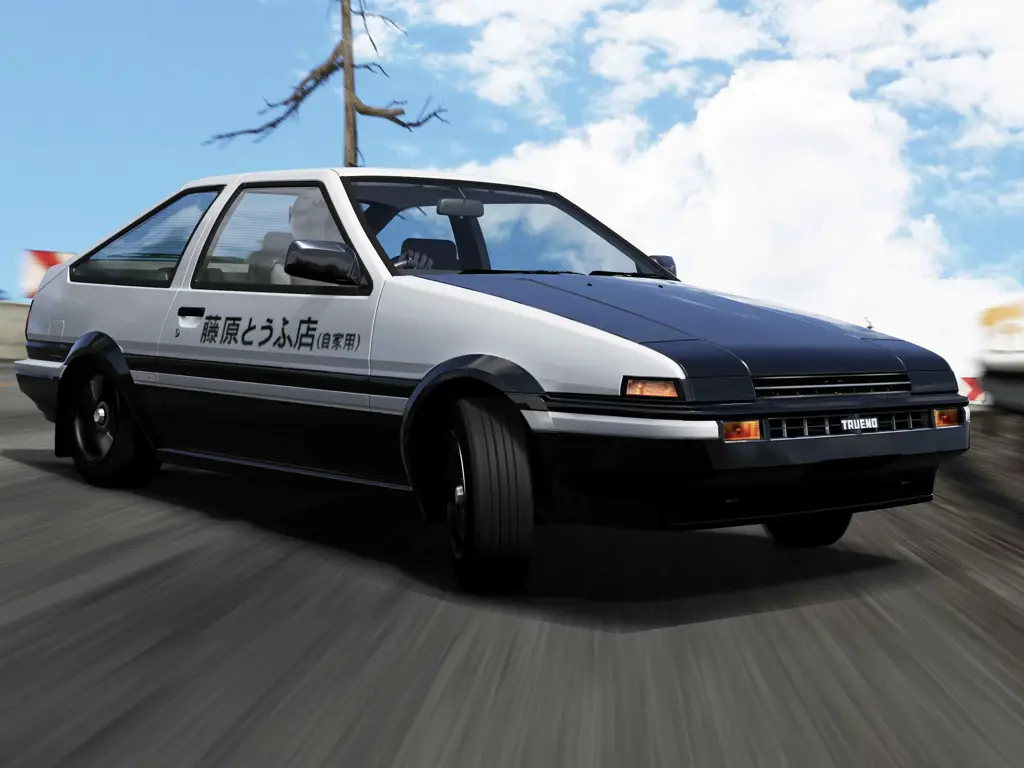 Mobil AE86 yang ikonik dalam Initial D