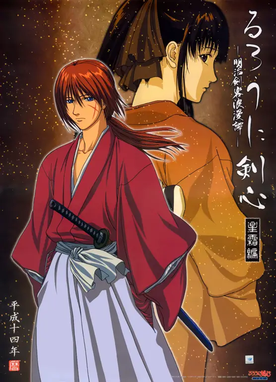 Gambar Kenshin Himura dan Kaoru Kamiya