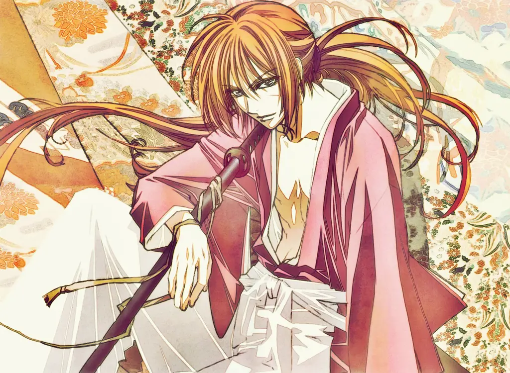 Gambar Kenshin Himura dalam Rurouni Kenshin