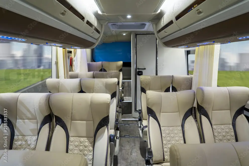 Interior Bus Damri yang Nyaman