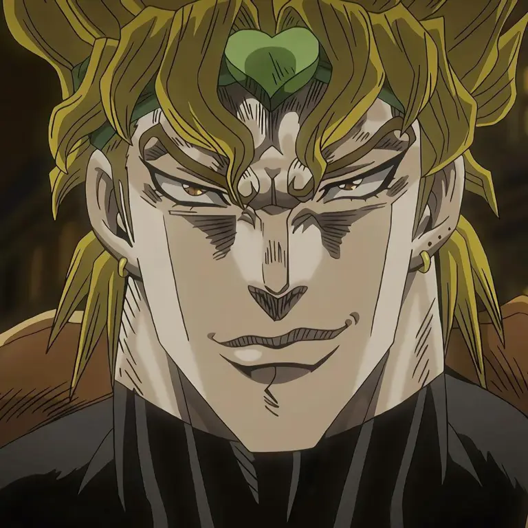 Gambar yang menggambarkan kepribadian Dio Brando