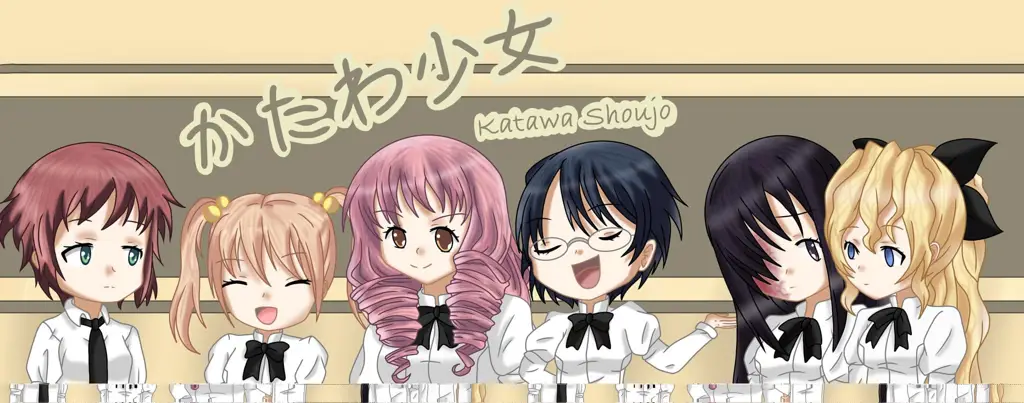 Gambar karakter shoujo yang beragam latar belakang dan kepribadian