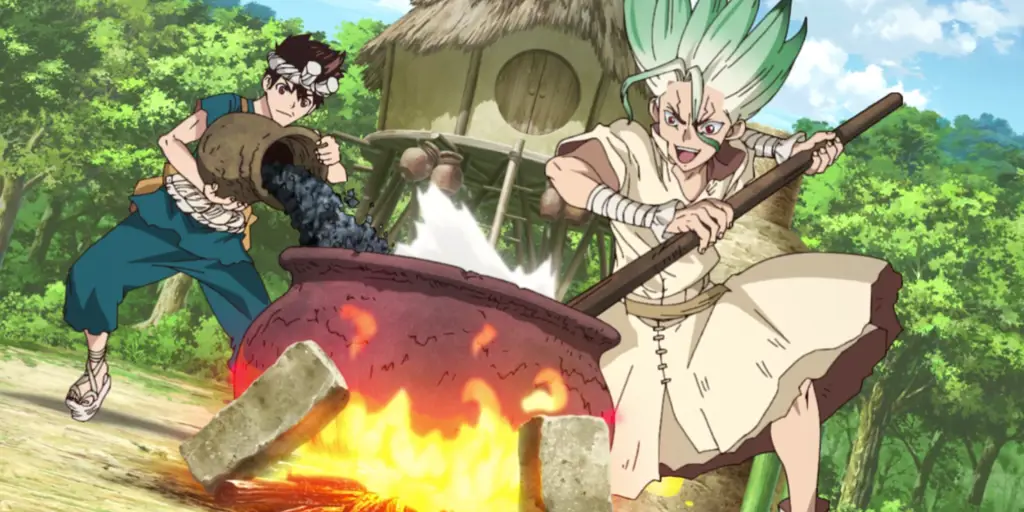 Gambar Kingdom of Science dalam anime Dr. Stone