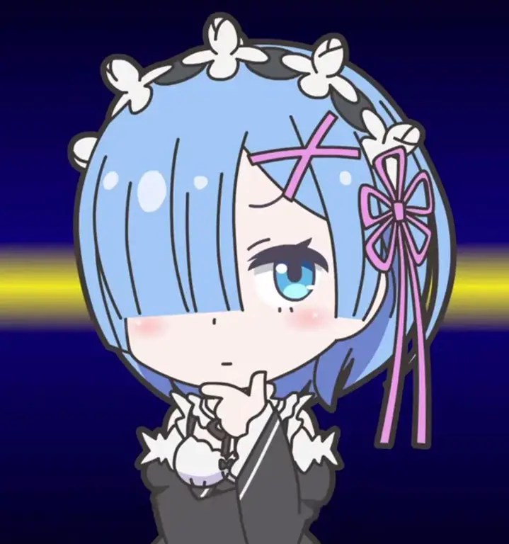 Gambar Rem Re:Zero yang lucu dan menggemaskan