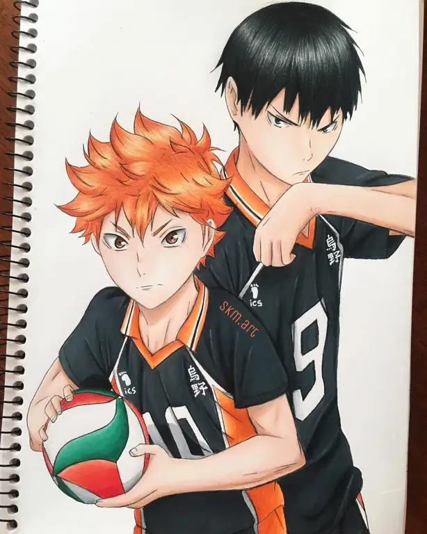 Hinata dan Kageyama, duo pemain voli utama Haikyuu!!